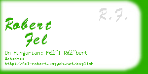 robert fel business card